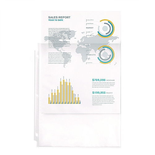 Avery Top-Load Sheet Protector, Economy Gauge, Letter, Semi-Clear, 50/Box (74098)