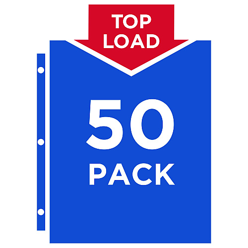 Avery Top-Load Sheet Protector, Economy Gauge, Letter, Semi-Clear, 50/Box (74098)