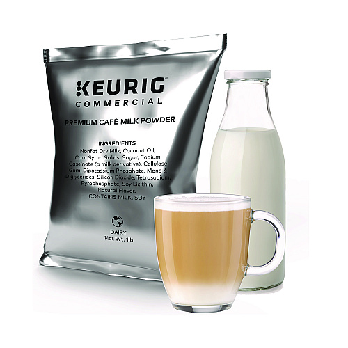 Keurig Premium Cafe Powders, Natural Milk, 16 oz Bag, 12/Carton (5000370311)