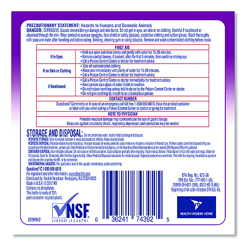 Lysol Antibacterial All-Purpose Cleaner Concentrate, 1 gal Bottle, 4/Carton (74392)