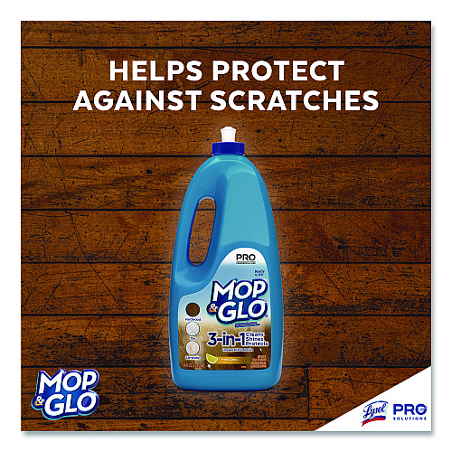 Mop & Glo&reg; Professional Multi-Surface Floor Cleaner, Fresh Citrus Scent, 64 oz Bottle, 6 Bottles (74297CT)