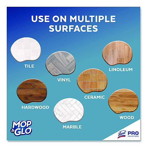 Mop & Glo&reg; Professional Multi-Surface Floor Cleaner, Fresh Citrus Scent, 64 oz Bottle, 6 Bottles (74297CT)
