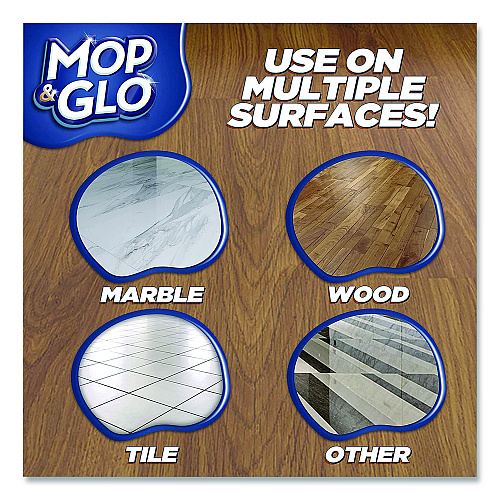 Mop & Glo&reg; Professional Multi-Surface Floor Cleaner, Fresh Citrus Scent, 64 oz Bottle, 6 Bottles (74297CT)