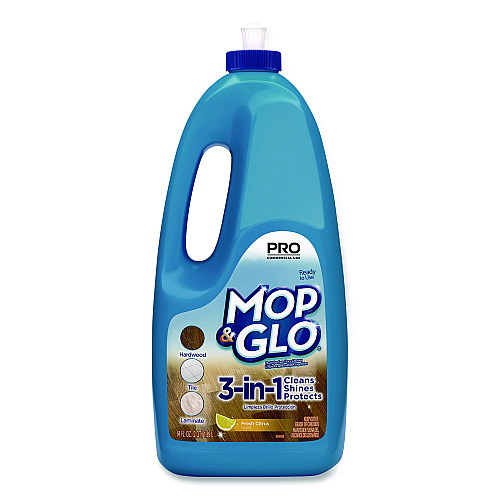 Mop & Glo&reg; Professional Multi-Surface Floor Cleaner, Fresh Citrus Scent, 64 oz Bottle, 6 Bottles (74297CT)