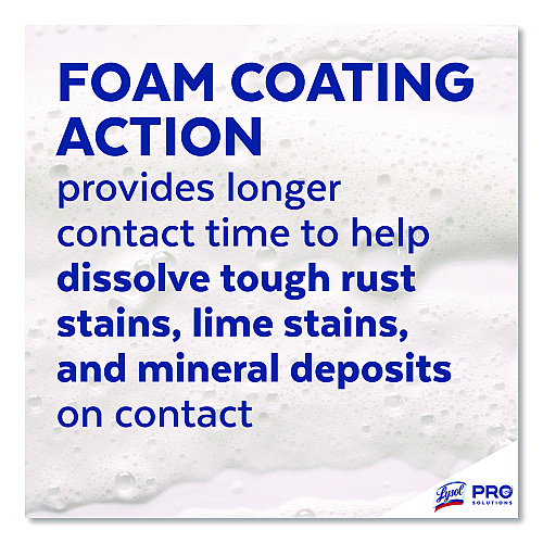 Lysol Disinfectant Foam Cleaner, 24 oz Aerosol Spray, 12/Carton (02775CT)