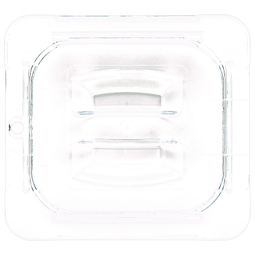 Carlisle StorPlus Polycarbonate Handled Universal Lid, 6.31 x 6.88 x 0.88, Clear, Plastic (10310U07)