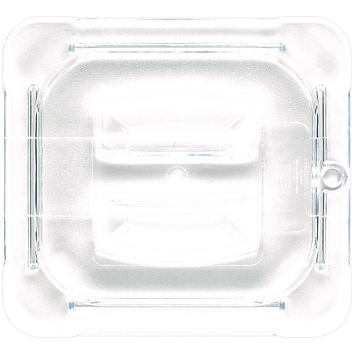 Carlisle StorPlus Polycarbonate Handled Universal Lid, 6.31 x 6.88 x 0.88, Clear, Plastic (10310U07)