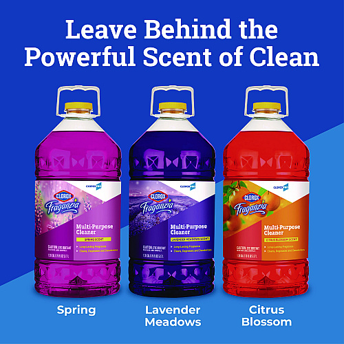 CloroxPro Fraganzia Multi-Purpose Cleaner Concentrate, Lavender Meadows Scent, 175 oz Bottle, 3/Carton (60614CT)