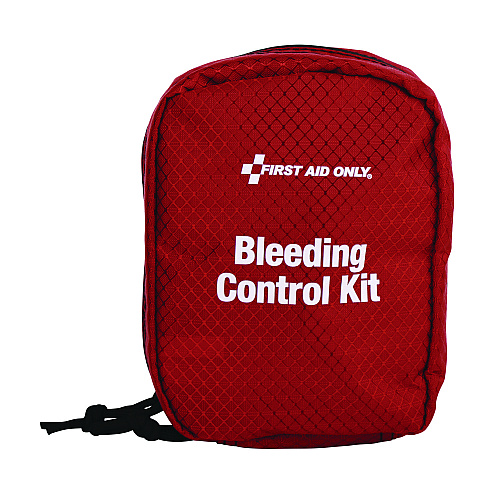 First Aid Only Right Response Bleeding Control Kit for Limb and Chest Wounds, 16 Pieces, Fabric Pouch (91513)