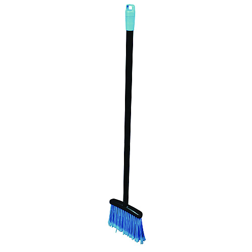 Impact Lobby Dust Pan Broom, 36.86", Black/Blue, 12/Carton (T001501)