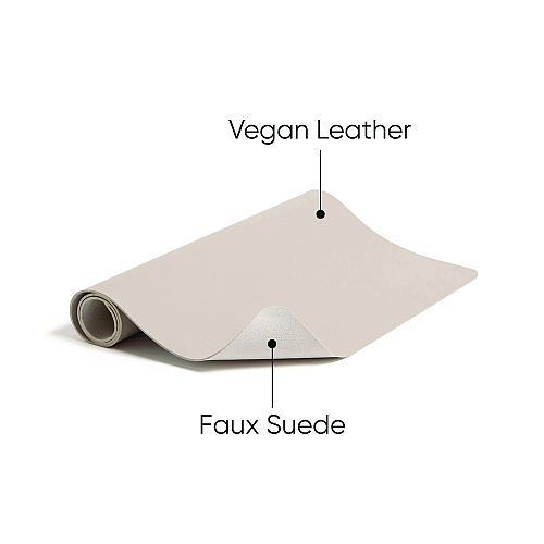 Smead Vegan Leather Desk Pads, 31.5 x 15.7, SandStone (64831)