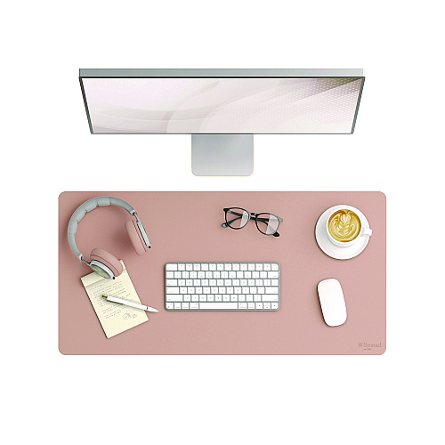 Smead Vegan Leather Desk Pads, 31.5 x 15.7, Light Pink (64834)