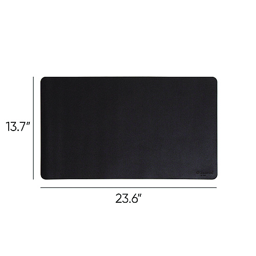 Smead Vegan Leather Desk Pads, 23.6 x 13.7, Charcoal (64838)