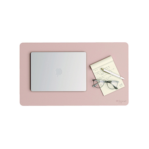 Smead Vegan Leather Desk Pads, 23.6 x 13.7, Light Pink (64839)