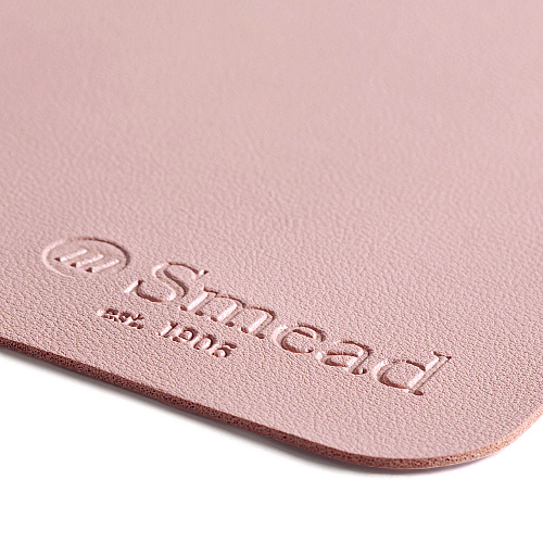 Smead Vegan Leather Desk Pads, 23.6 x 13.7, Light Pink (64839)
