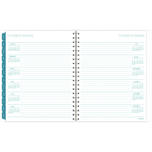 Cambridge Glacier Weekly/Monthly Planner, Glacier Artwork, 11 x 9.25, Blue/Gray/Silver Cover, 12-Month (Jan to Dec): 2025 (1727905)