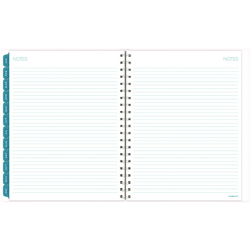 Cambridge Glacier Weekly/Monthly Planner, Glacier Artwork, 11 x 9.25, Blue/Gray/Silver Cover, 12-Month (Jan to Dec): 2025 (1727905)