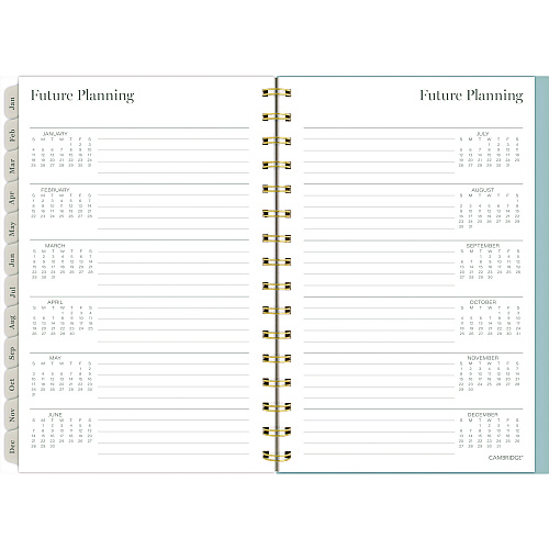 Cambridge Triad Weekly/Monthly Planner, Geometric Artwork, 8.5 x 6.38, Multicolor Cover, 12-Month (Jan to Dec): 2025 (1728200)