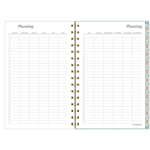 Cambridge Triad Weekly/Monthly Planner, Geometric Artwork, 8.5 x 6.38, Multicolor Cover, 12-Month (Jan to Dec): 2025 (1728200)