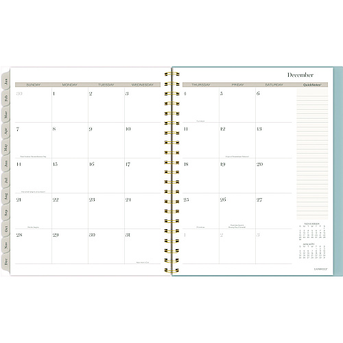 Cambridge Triad Weekly/Monthly Planner, Geometric Artwork, 11 x 9.25, Multicolor Cover, 12-Month (Jan to Dec): 2025 (1728905)