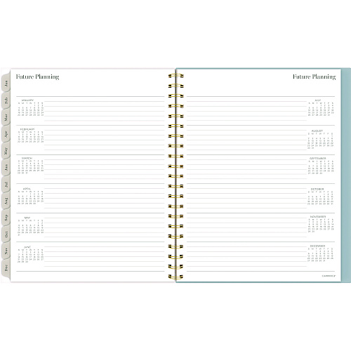 Cambridge Triad Weekly/Monthly Planner, Geometric Artwork, 11 x 9.25, Multicolor Cover, 12-Month (Jan to Dec): 2025 (1728905)