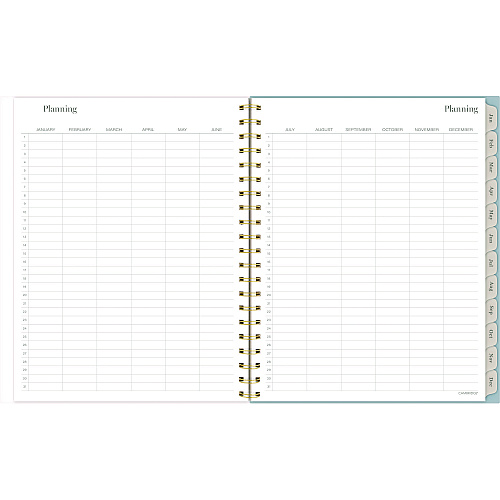 Cambridge Triad Weekly/Monthly Planner, Geometric Artwork, 11 x 9.25, Multicolor Cover, 12-Month (Jan to Dec): 2025 (1728905)