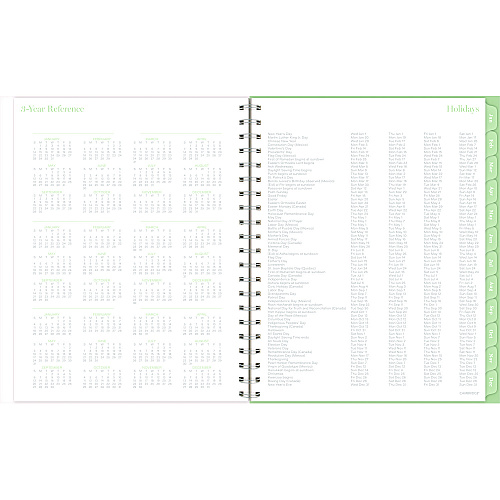 Cambridge Ombre Weekly/Monthly Planner, Colorful Cloud Artwork, 11 x 9.25, Multicolor Cover, 12-Month (Jan to Dec): 2025 (1731905)