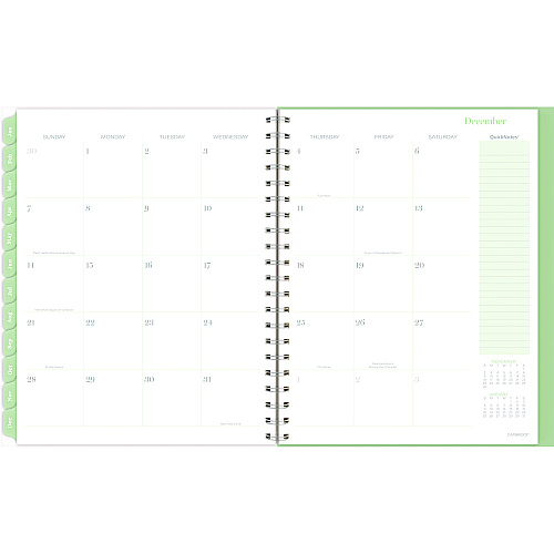 Cambridge Ombre Weekly/Monthly Planner, Colorful Cloud Artwork, 11 x 9.25, Multicolor Cover, 12-Month (Jan to Dec): 2025 (1731905)