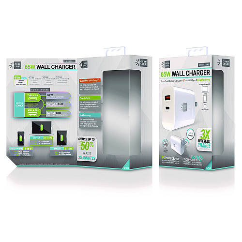 ByTech Wall Charger, 60 W, White (CLPDW6105WT)