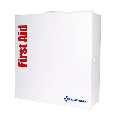 First Aid Only 91379 Large Metal SmartCompliance Food Service Cabinet ANSI B with No Medications, 337 Pieces, Metal Case