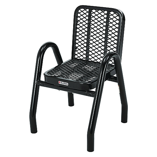 Global Industrial Outdoor Dining Set, Round, 36" dia x 29"h, Black Top, Black Base/Legs (348122BK)