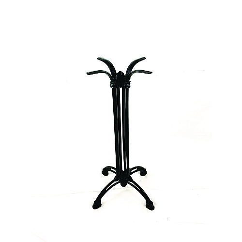 JMC Furniture Topalit Tables, Square, 32 x 32 x 44, Washington Pine Top, Black Iron Base/Legs (106P32327)