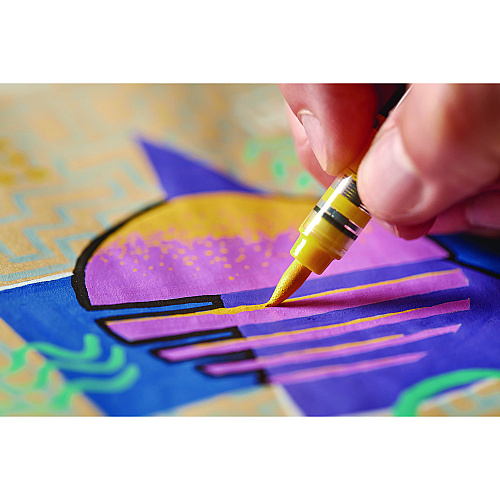 Sharpie Creative Markers, Fine Brush Tip, Assorted Colors, 5/Pack (2196904)