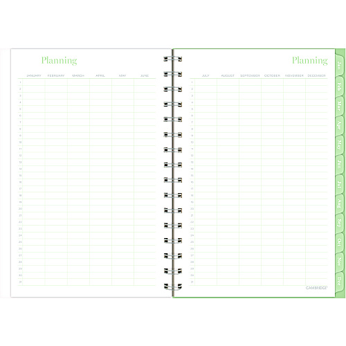Cambridge Ombre Weekly/Monthly Planner, Colorful Cloud Artwork, 8.5 x 6.38, Multicolor Cover, 12-Month (Jan to Dec): 2025 (1731200)