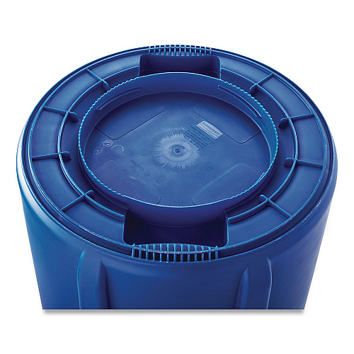 Rubbermaid Commercial Brute Container, 10 gal, Plastic, Blue (1779699CT)