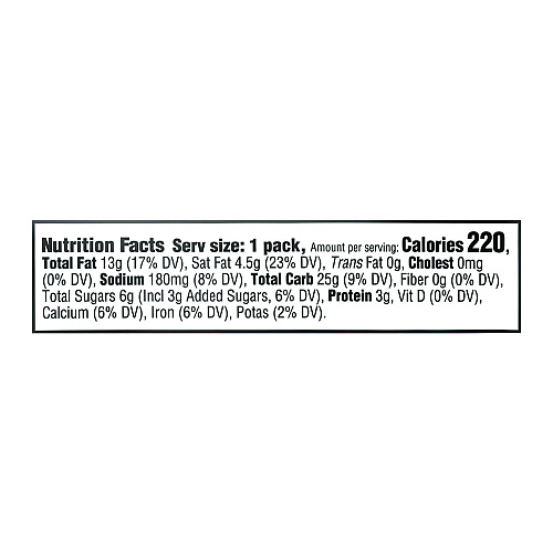 Nabisco Ritz Bits, Cheese, 1.5 oz Packs, 60/Carton (06834)
