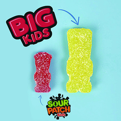 Sour Patch Kids Fruit Flavored Candy, Grab-and-Go, 240-Pieces/Box (43147)