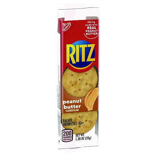 Nabisco Ritz Peanut Butter Cracker Sandwiches, 1.38 oz, 8/Pack (02104)