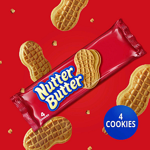 Nabisco Nutter Butter Cookies, 1.9 oz Pack, 48 Packs/Carton (03745)