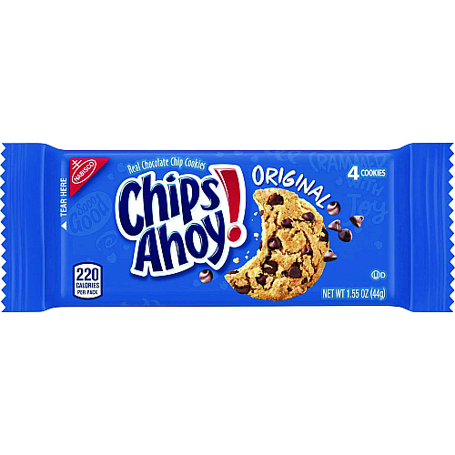 Nabisco Chips Ahoy Cookies, Chocolate Chip, 1.4 oz Pack (52220)