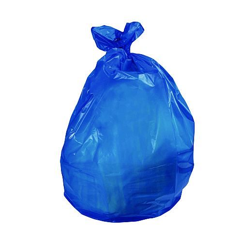 Heritage High-Density Waste Can Liners, 23 gal, 14 mic, 30" x 43", Blue, 25 Bags/Roll, 10 Rolls/Carton (Z6043HXR01)
