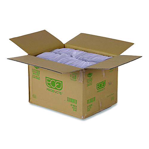Eco-Products Renewable and Compostable Rectangular Deli Containers with Lid, 24 oz, 4 x 5.5 x 2, Clear, Plastic, 50/Pack, 4 Packs/Carton (EPRC24)