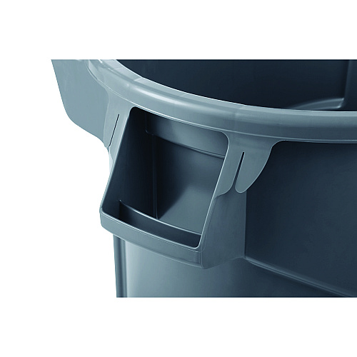 Rubbermaid Commercial Vented Wheeled BRUTE Container, 44 gal, Plastic, Gray (2131929)