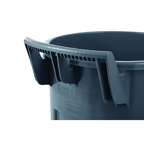 Rubbermaid Commercial Vented Wheeled BRUTE Container, 44 gal, Plastic, Gray (2131929)