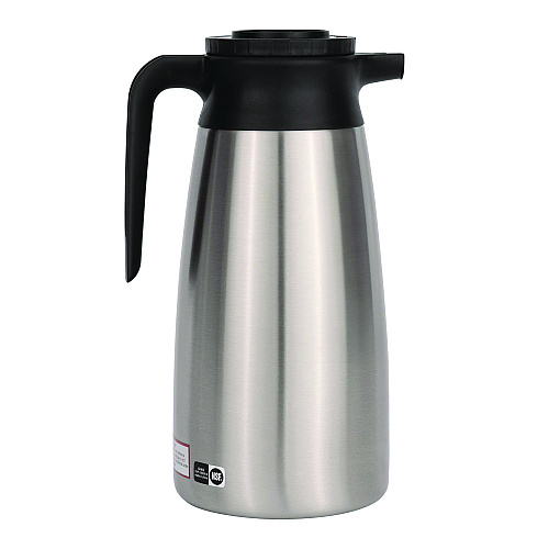 BUNN 1.9 Liter Thermal Pitcher, Stainless Steel/Black (VACPIT19)