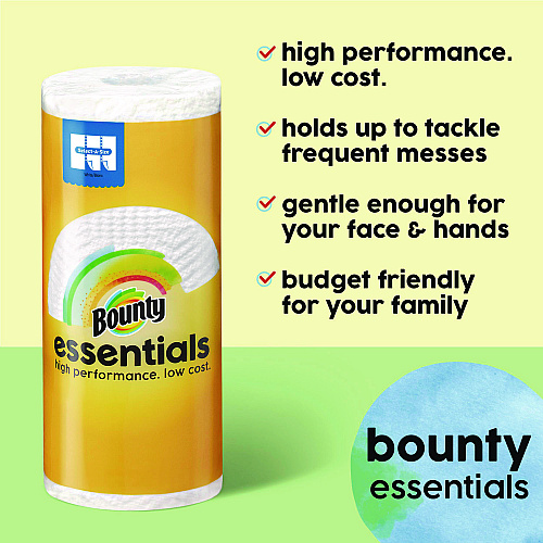 Bounty&reg; Essentials Kitchen Paper Towels, 2-Ply, 108 Sheets, 12 Rolls (11093)