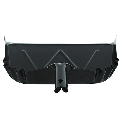 Impact Heavy-Duty Commercial Dust Pan, 16 x 15.5, 5.38" Handle, 20-Gauge Steel, Black (4216)