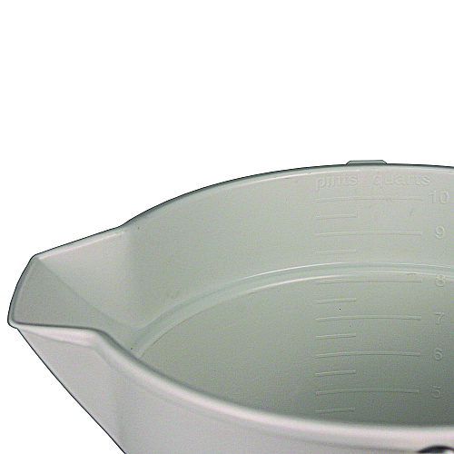 Impact Deluxe Heavy-Duty Bucket, 10 qt, Polypropylene, Gray, 10.63" dia (5510)