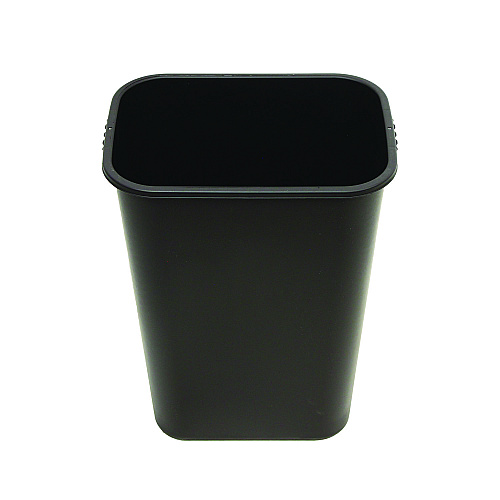 Impact Soft-Sided Wastebasket, 41 qt, Polyethylene, Black (77035)
