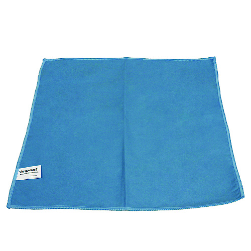Impact Lightweight Microfiber Cloths, 16 x 16, Blue, 12/Pack, 18 Packs/Carton (LFK100)